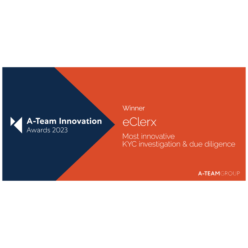 A – Team Innovation Awards – most innovative KYC investigation & due diligence