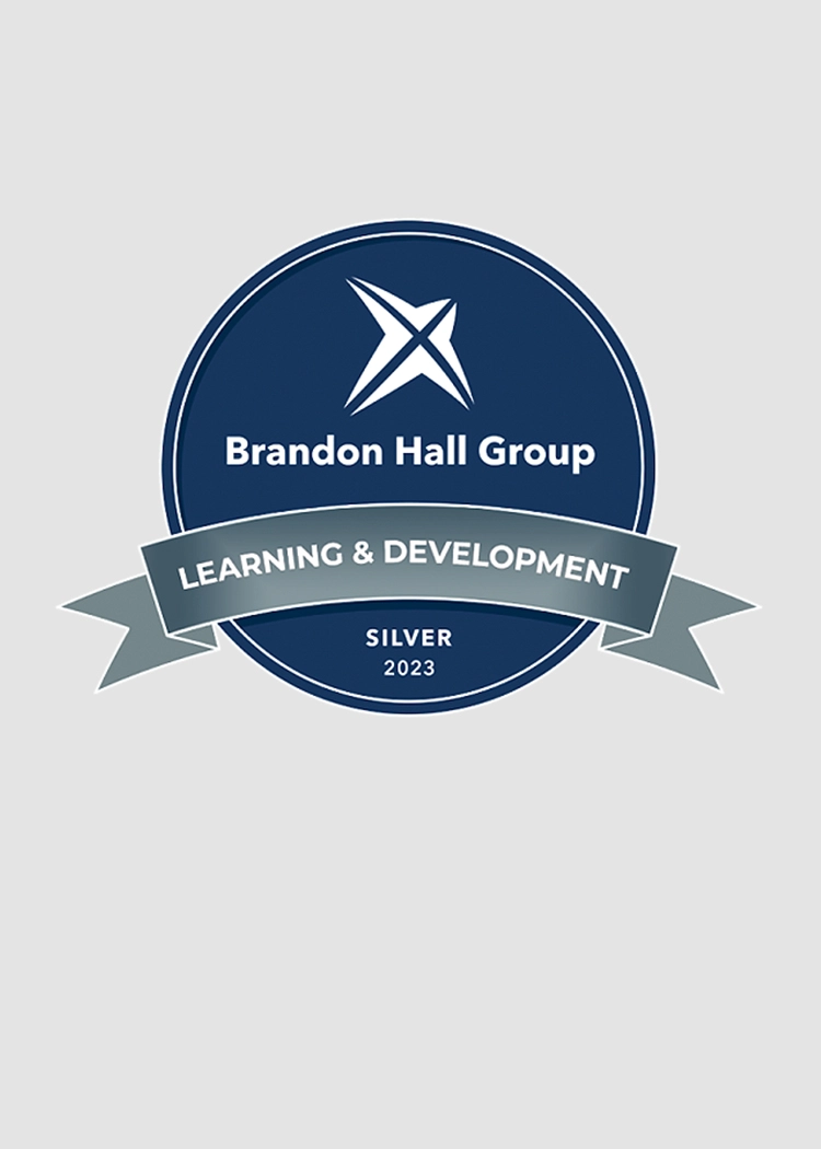 Silver Award for Learning & Development by Brandon Hall Group