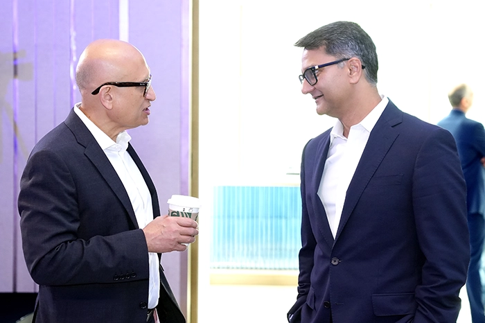 eClerx leaders networking at Investor Day 2026